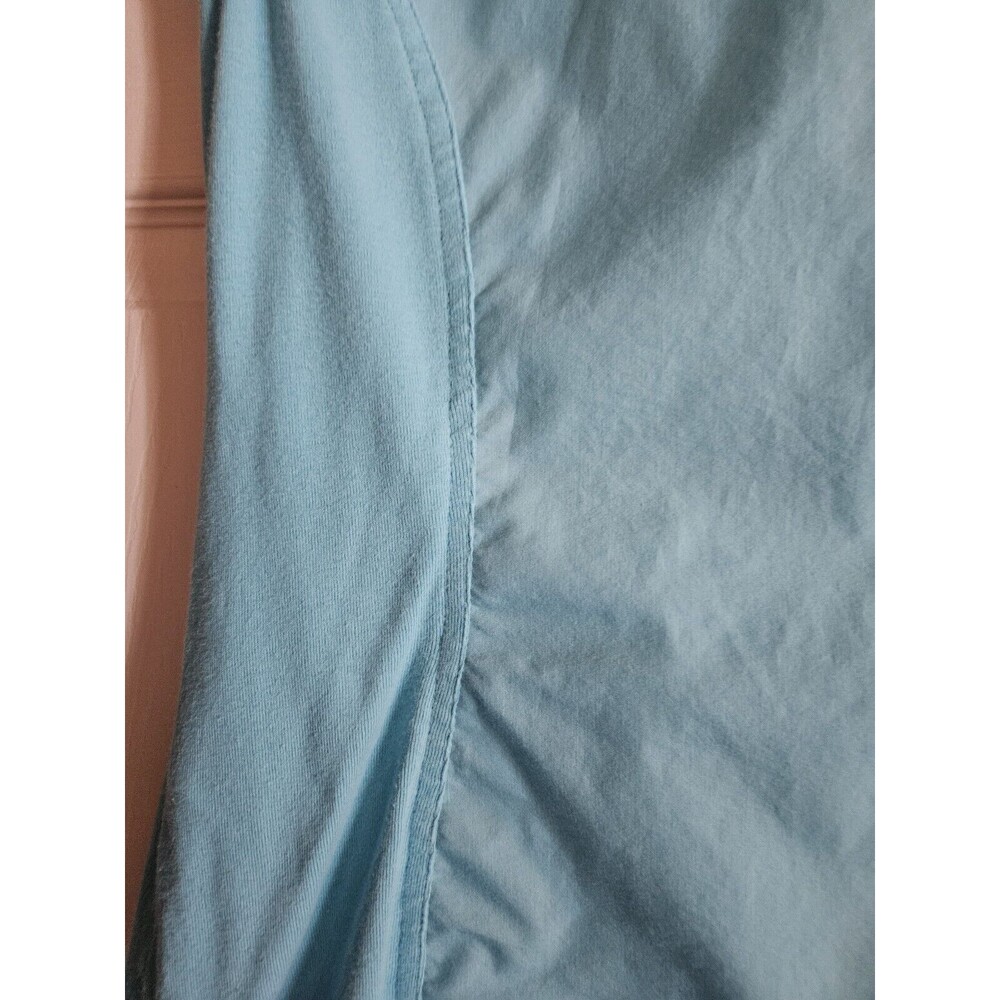 ZAC & RACHEL Blue SLEEVELESS BUTTON FRONT ROUNDED HEM BLOUSE/TOP Small Collared - Picture 3 of 6